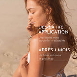 Un hâle uniforme et prolongé après 1 mois