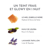 Teint frais et lumineux en 1 nuit grâce à ces super ingrédients.