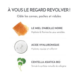 Des super ingrédients pour cibler cernes, poches et ridules.